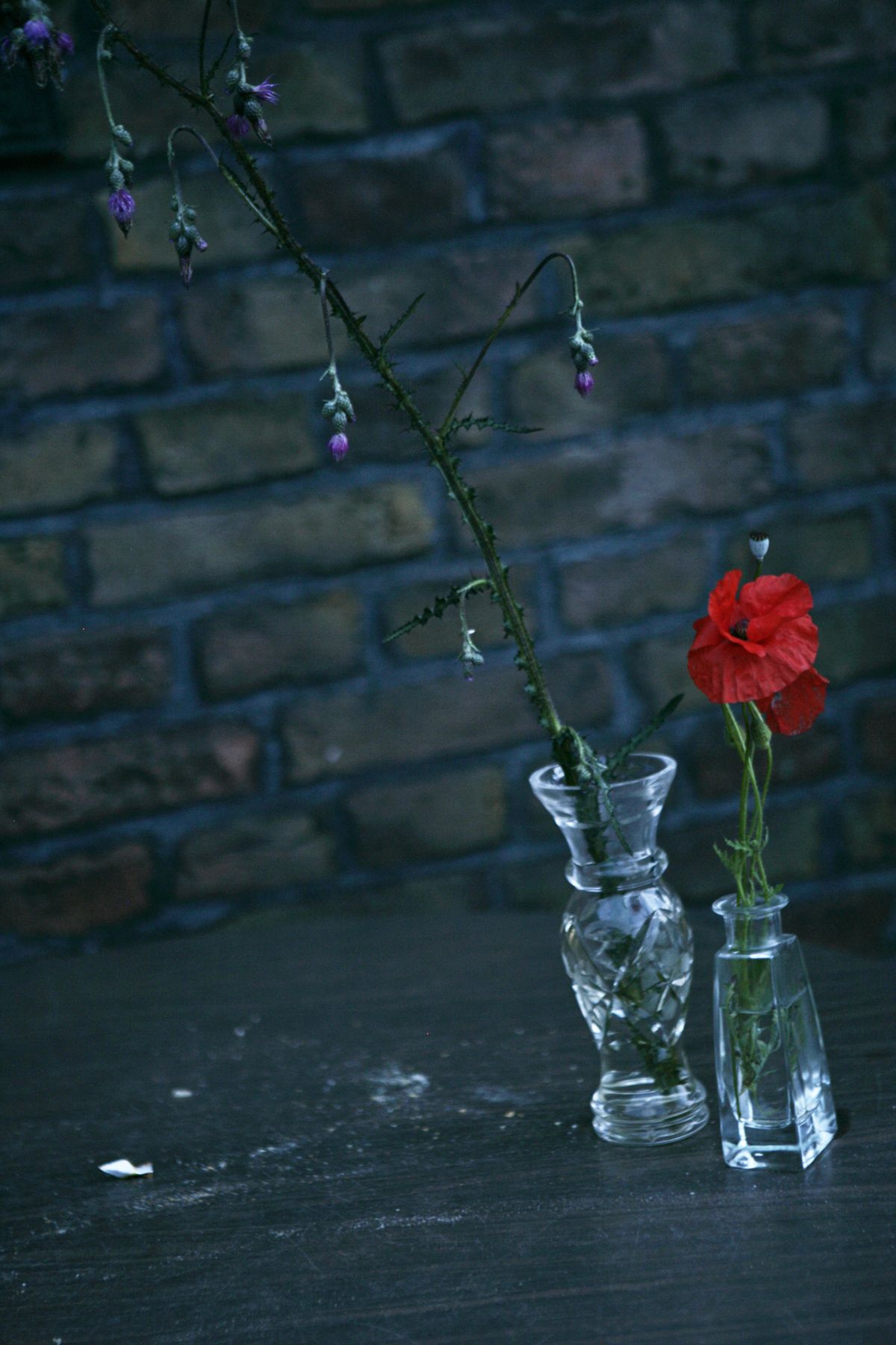 Stillstand in Dunkelblau